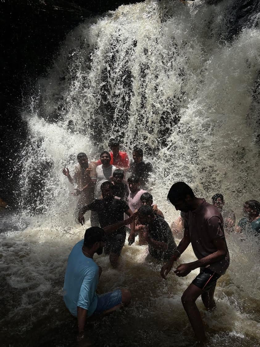 Powerful Mountain Waterfall Dip